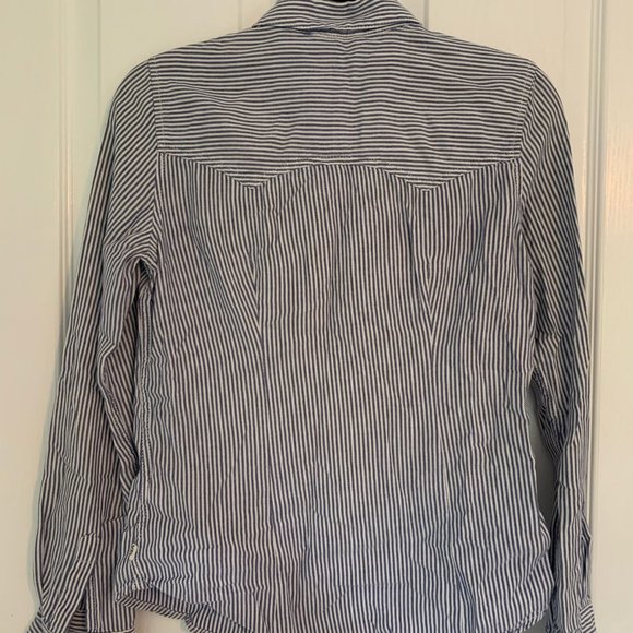 Garage Blue Button Down Shirt Size XS - Picture 2 of 2